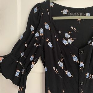 Christy Dawn Lennon Dress, Size M in Blue Rose.